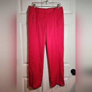 Izod PerformX Stretch Red Pink Straight Leg Golf Pants Size 10